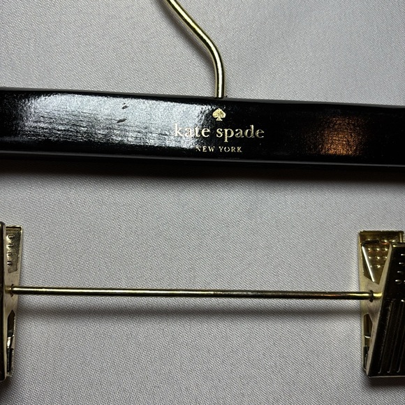 Kate Spade Black and Gold Wooden Pant/Skirt Hanger Bundle of 4 - Picture 3 of 6